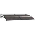 Door Canopy Black 200x75cm PC