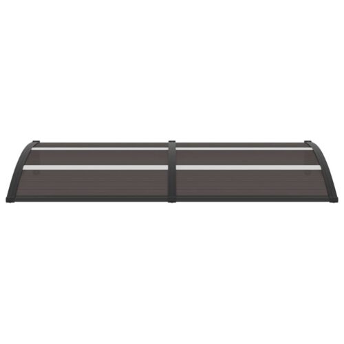 Door Canopy Black 200x75cm PC - Image 2