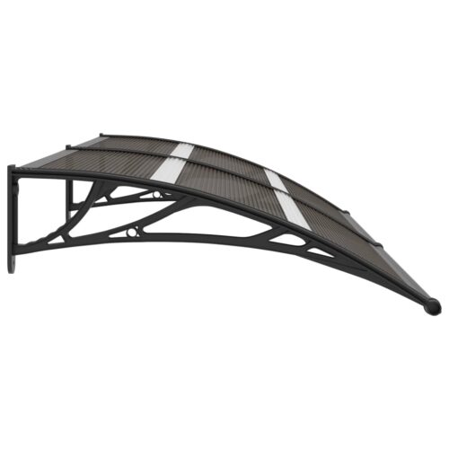 Door Canopy Black 200x75cm PC - Image 3