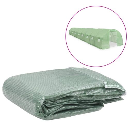 Greenhouse Replacement Cover (36m ) 300x1200x200cm Green
