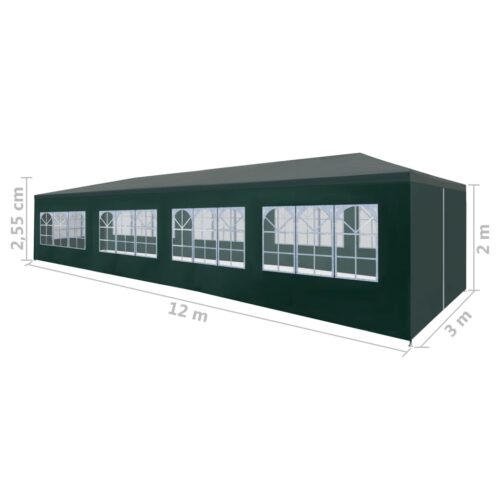 Party Tent 3x12m Green - Image 8