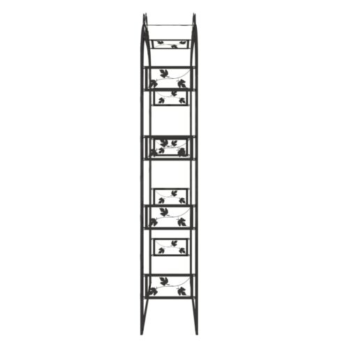 Garden Arch Black 116x45x240cm Steel - Image 4