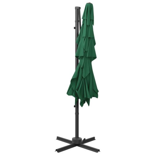 4-Tier Parasol with Aluminium Pole Green 250x250cm - Image 5