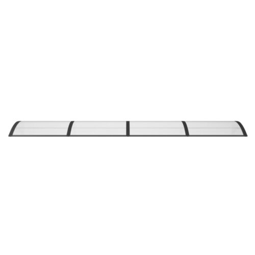 Door Canopy Black 350x100cm Polycarbonate - Image 3