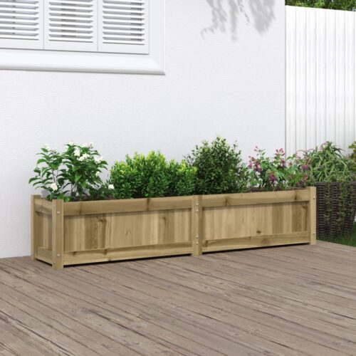 Garden Planter 150x31x31cm Impregnated Wood Pine