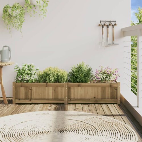 Garden Planter 150x31x31cm Impregnated Wood Pine - Image 3