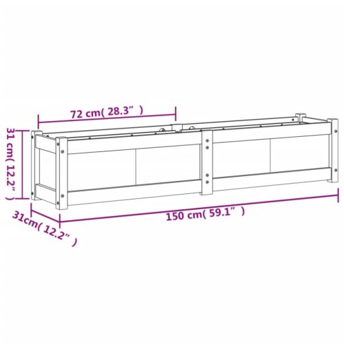 Garden Planters 2pcs Solid Wood Pine - Image 12