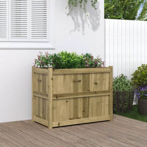 Garden Planter 90x50x70cm Impregnated Wood Pine