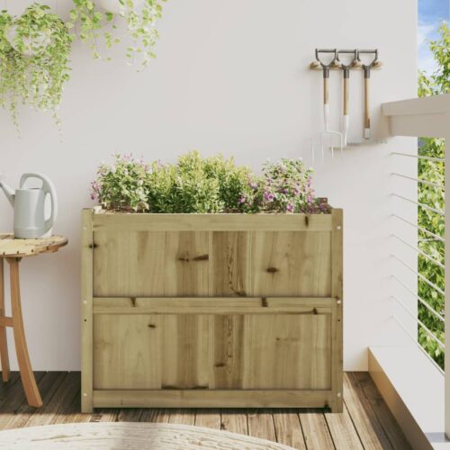 Garden Planter 90x50x70cm Impregnated Wood Pine - Image 3