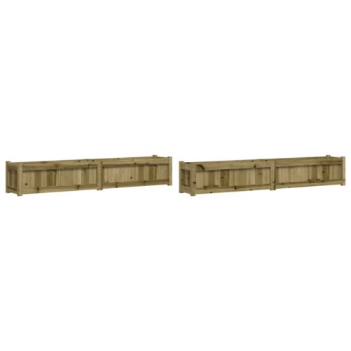 Garden Planters 2pcs Impregnated Wood Pine - Image 2