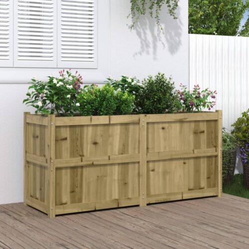 Garden Planter 150x50x70cm Impregnated Wood Pine