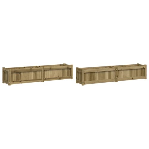 Garden Planters 2pcs Impregnated Wood Pine