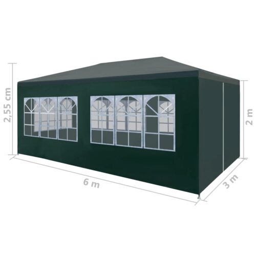 Party Tent 3x6m Green - Image 8