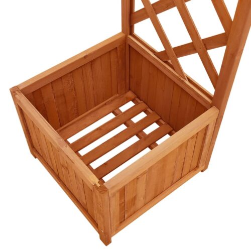 Garden Pergola with Planter Solid Firwood - Image 4
