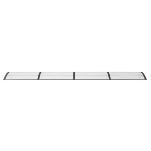Door Canopy Black 400x100cm Polycarbonate - Image 3
