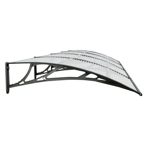 Door Canopy Black 400x100cm Polycarbonate - Image 4