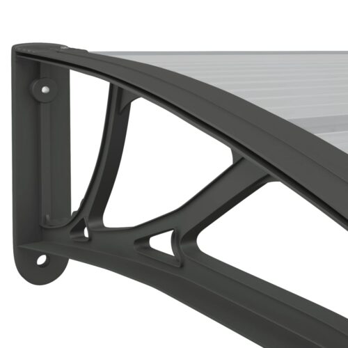 Door Canopy Black 400x100cm Polycarbonate - Image 5