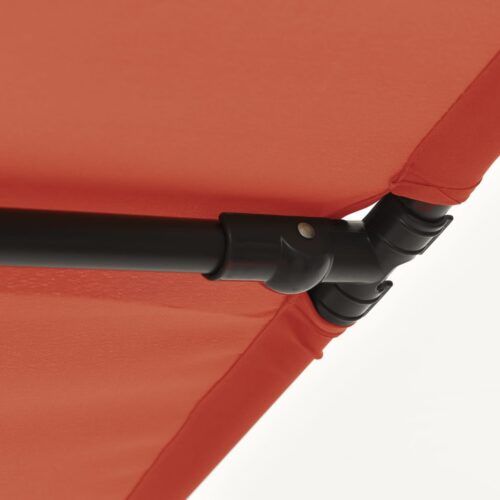Outdoor Parasol with Aluminium Pole 180x110cm Terracotta - Image 9