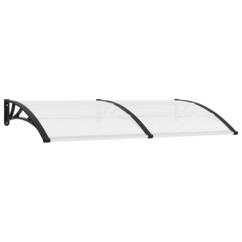 Door Canopy Black 200x100cm PC