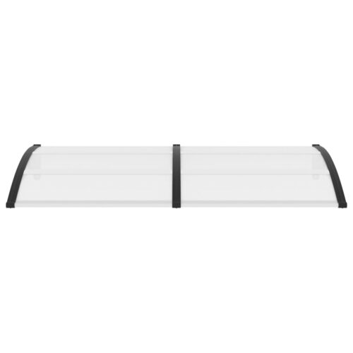 Door Canopy Black 200x100cm PC - Image 2