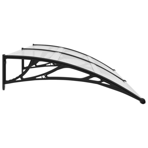 Door Canopy Black 200x100cm PC - Image 3