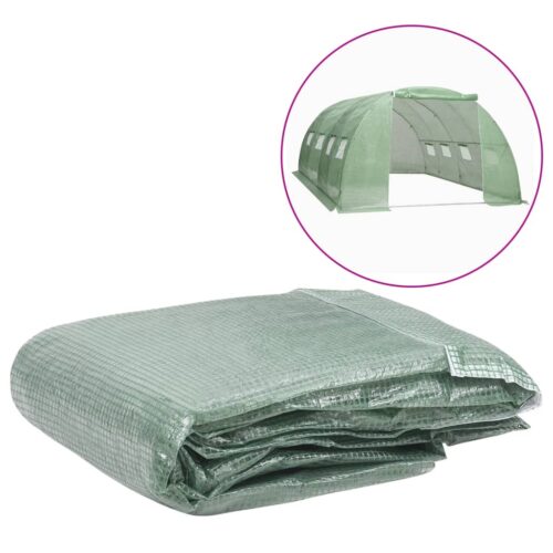 Greenhouse Replacement Cover (16m ) 400x400x200cm Green