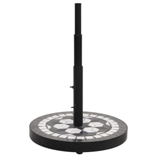Parasol Base Black White Round 12 kg - Image 2