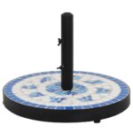 Parasol Base Blue White Round 12 kg