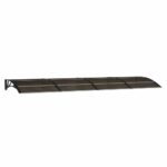 Door Canopy Black 350x100cm Polycarbonate