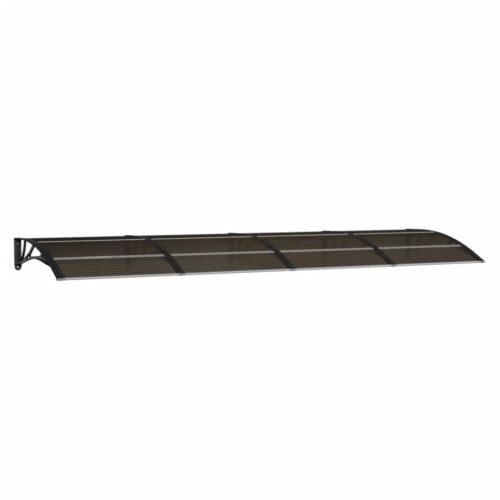 Door Canopy Black 350x100cm Polycarbonate