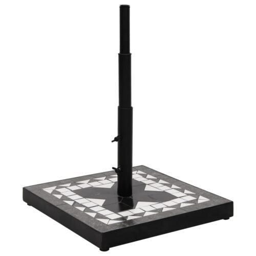Parasol Base Black White Square 12 kg - Image 2