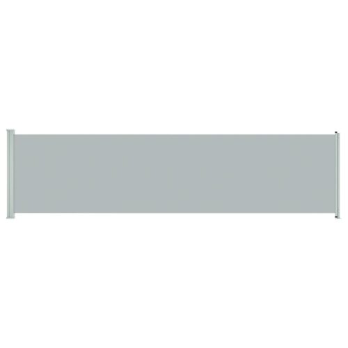 Patio Retractable Side Awning 600x160cm Grey - Image 2