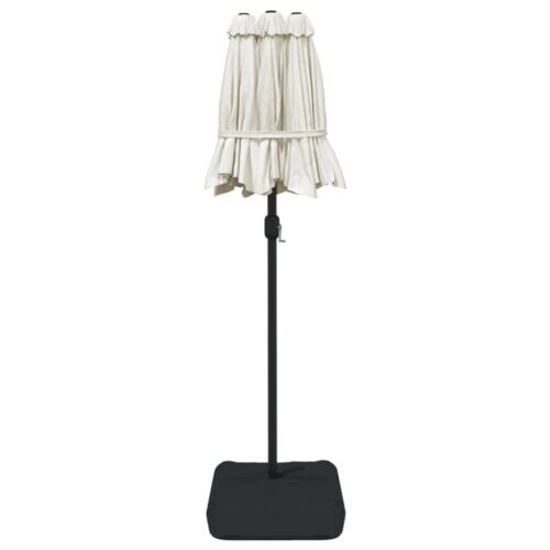 Double-Head Parasol Sand White 316x240cm - Image 5