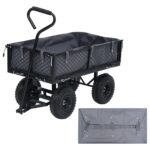 Garden Cart Liner Dark Grey 81x41x21cm Fabric