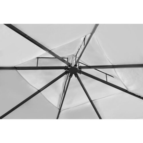 Poly Rattan Gazebo with Cream White Roof 3 x 4 m - Image 4