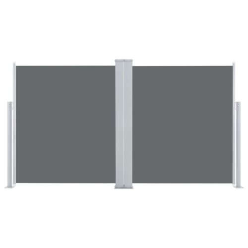 Patio Retractable Double Side Awning 170x600cm Anthracite - Image 4