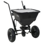 Walk Behind Salt Spreader PVC Steel 106x73x76cm 45 L