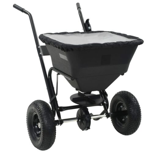 Walk Behind Salt Spreader PVC Steel 106x73x76cm 45 L