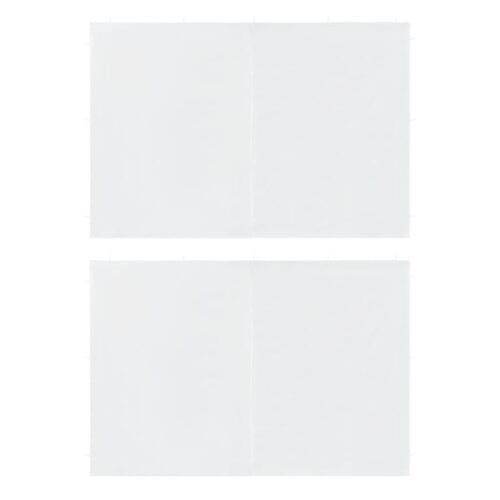 Party Tent Sidewall 2pcs with Zipper PE White
