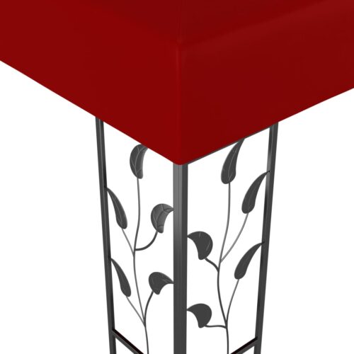 Gazebo 3x3m Wine Red - Image 3