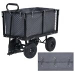 Garden Cart Liner Dark Grey 81x41x40cm Fabric
