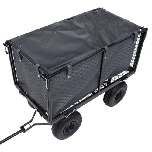 Garden Cart Liner Dark Grey 81x41x40cm Fabric - Image 4