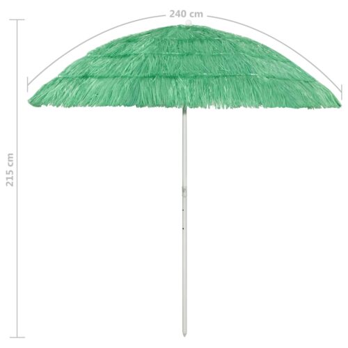 Hawaii Beach Umbrella Green 240cm - Image 7
