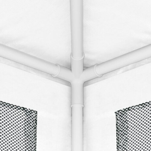Party Tent with 4 Mesh Sidewalls 4x4m White - Image 6