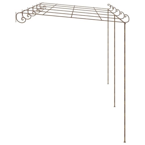 Garden Pergola Antique Brown 6x3x2.5m Iron - Image 3