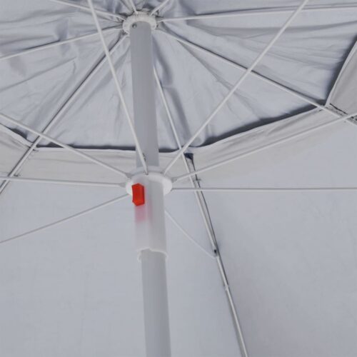 Beach Umbrella with Side Walls Anthracite 215cm - Image 7