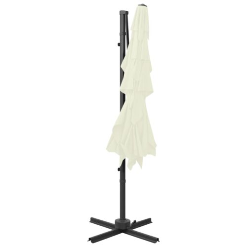 4-Tier Parasol with Aluminium Pole Sand 250x250cm - Image 3
