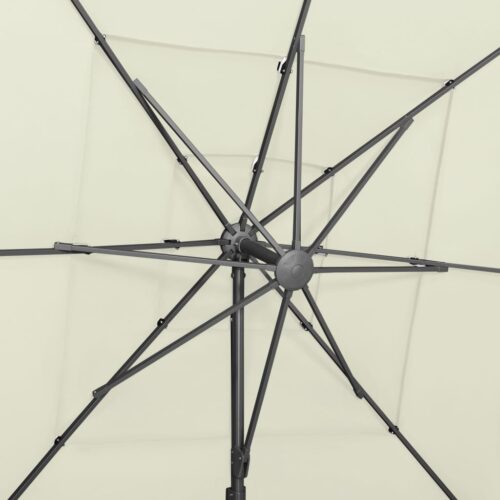 4-Tier Parasol with Aluminium Pole Sand 250x250cm - Image 7