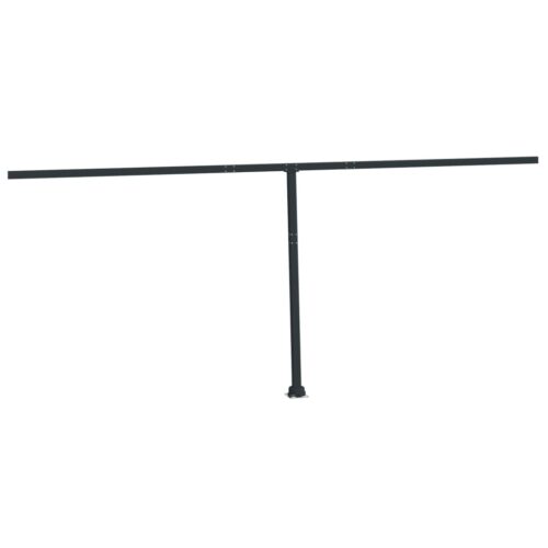 Awning Post Set Anthracite 600x245cm Iron