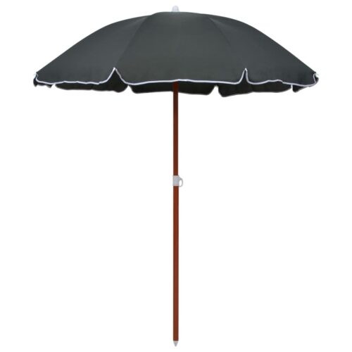 Parasol with Steel Pole 180cm Anthracite